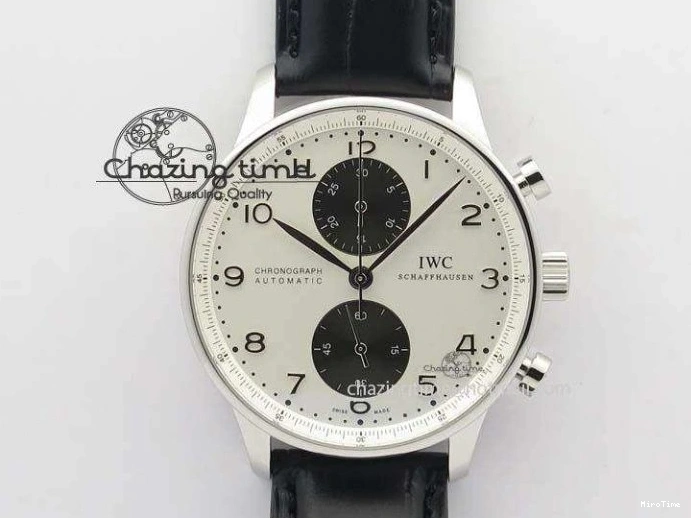 MIROTIME 0513 Portuguese Real PR Real Annual Calendar IW5035 YLF 1:1 Best Edition White Dial On Leather Strap A Refined 7243